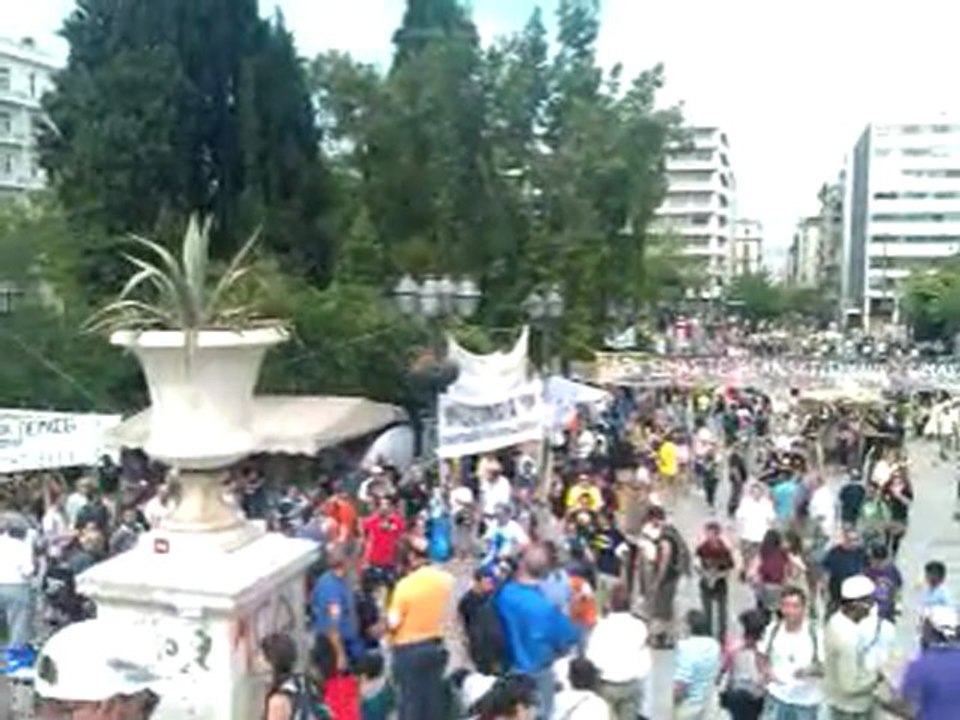 Αγανακτισμένοι στο Συνταγμα 29/06/2011