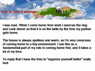 How To Save A Marriage: Communication Breakdown