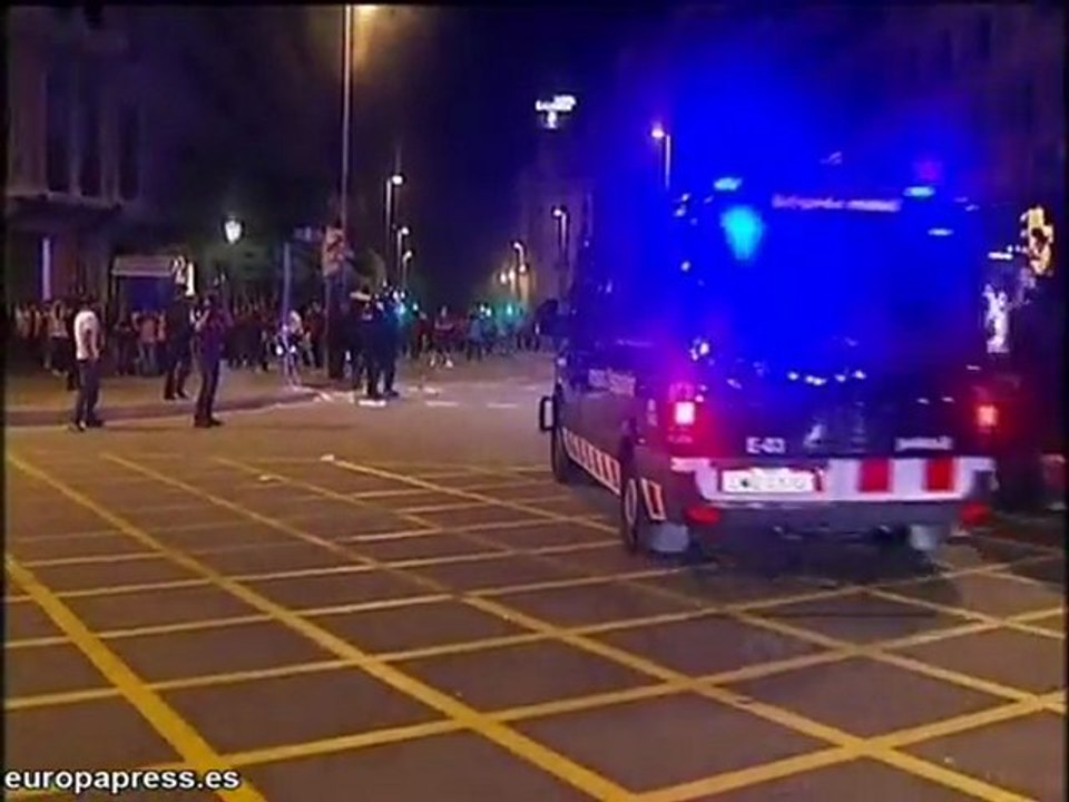 Los Mossos detenien a cuatro personas en la celebración de l