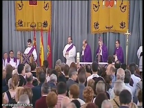 Celebración del funeral en Lorca por las víctimas del terrem