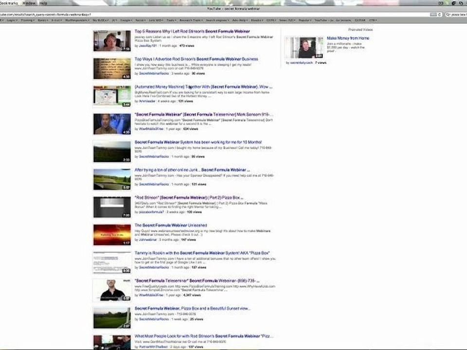 Secret Formula Webinar, will help you "Make Money Online"