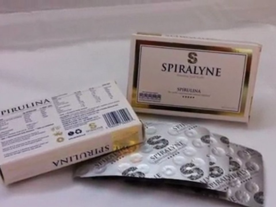 Spiralyne spirulina tablets packaging