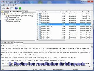 Recuperación de datos con Easy Drive Data Recovery
