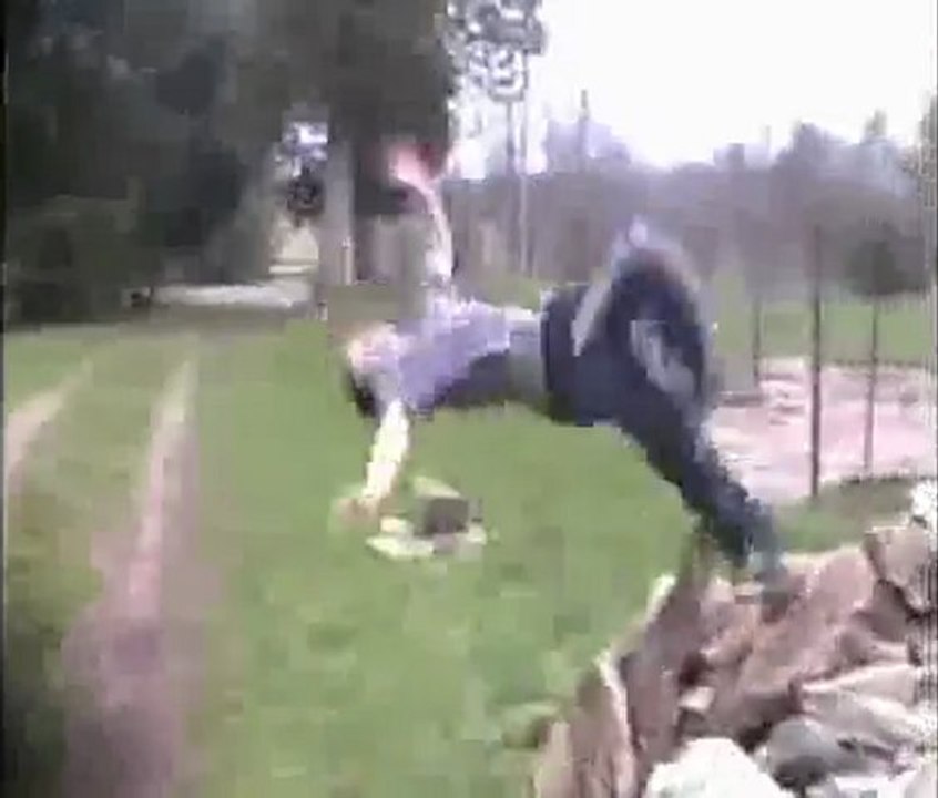 Flip fail sur rocher