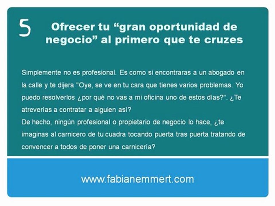 Errores mas comunes: negocio multinivel