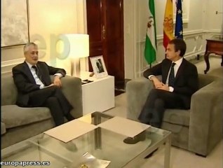 Zapatero recibe a Griñán en La Moncloa