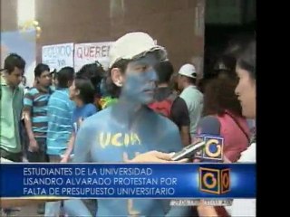 Protesta por déficit presupuestario