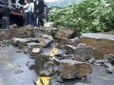 Landslide Blocks Highway in Guizhou Province