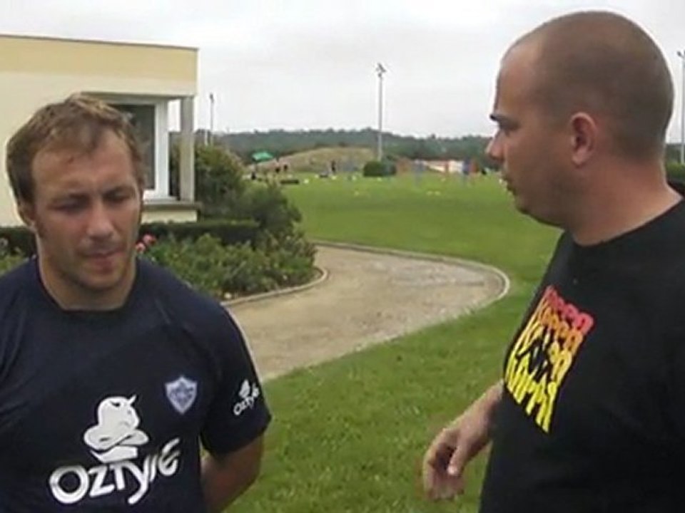 entrainement du 28062011  interview Thomas  Sanchou
