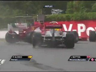 Accidente Button Alonso Gp Canada
