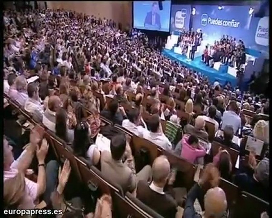 Rajoy clausura la convención municipal del PP