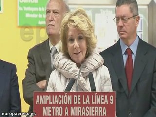 Скачать видео: Gallardón y Aguirre inauguran estación de metro