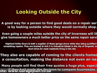 Garage Door Repairs in Inverness