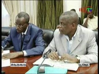 Une délégation du groupe GETMA NECOTRANS chez Isidore Mvouba