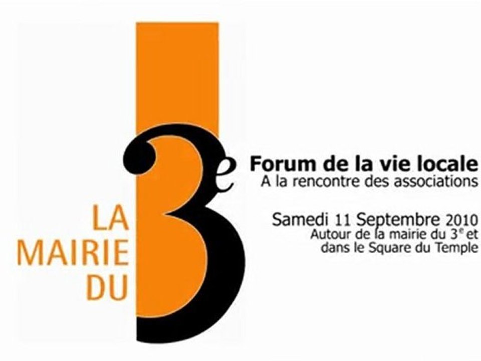 Forum de la vie locale. septembre 2010