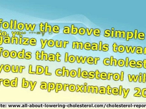 Effective Means of Lowering LDL Cholesterol with Diet