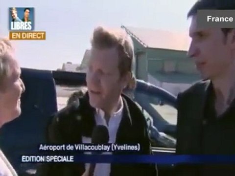 Hervé Ghesquière et Stéphane Taponier sont arrivés en France