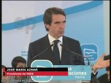 Aznar acusa de desleal al Gobierno de Zapatero