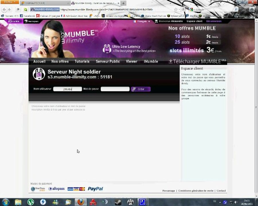 inscription sur le serveur mumble des ~NS~