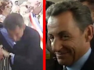 Sarkozy bousculé à Brax : "Pas de problème !"