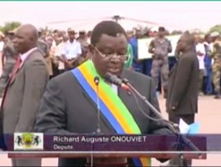 Tournée dans le Moyen-Ogooue : Discours de Richard Auguste Onouviet