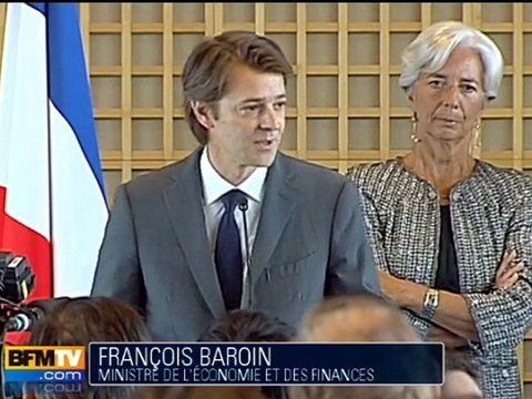 Lagarde remet les clés de Bercy à Baroin
