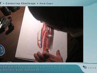 Letraset Colouring Challenge - Ford Capri (FR)