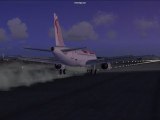 Tunisair landing Tunis airport DTTA Airbus A320 FSX