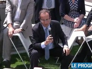 François Hollande à Lyon : "courir vite pour éviter les croche-pieds"