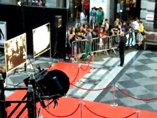 Evanna Lynch et Jason Isaacs à Anvers.