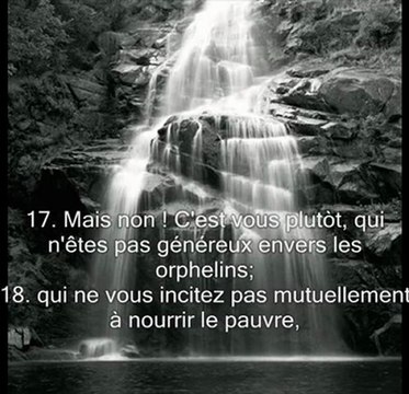 Sourate 89 L'aube (Al Fajr) -