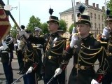 Claude GUÉANT auprès des élèves officiers de la police et de la gendarmerie pour la première sortie commune d'écoles de l'EOGN et de l'ENSOP