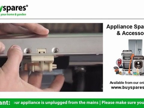 How to remove the door catch from a dishwasher