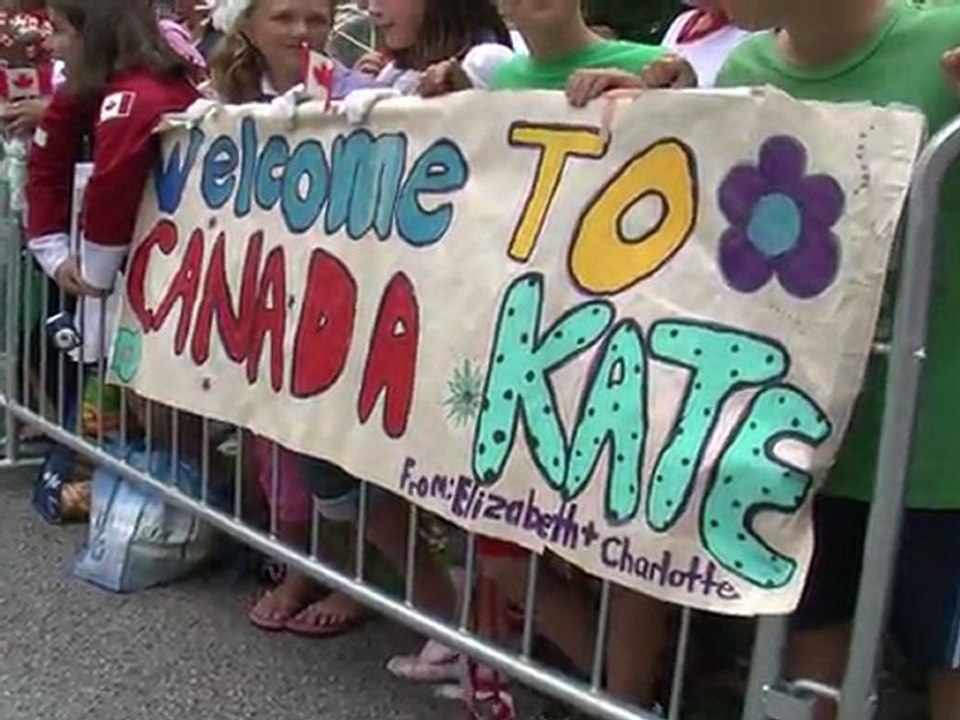 Jubel um kate und william in kanada