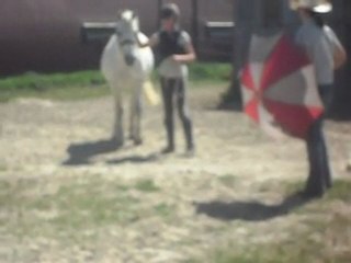 Poney-club. Présentation du parapluie. 26/06/2011. SDC10715