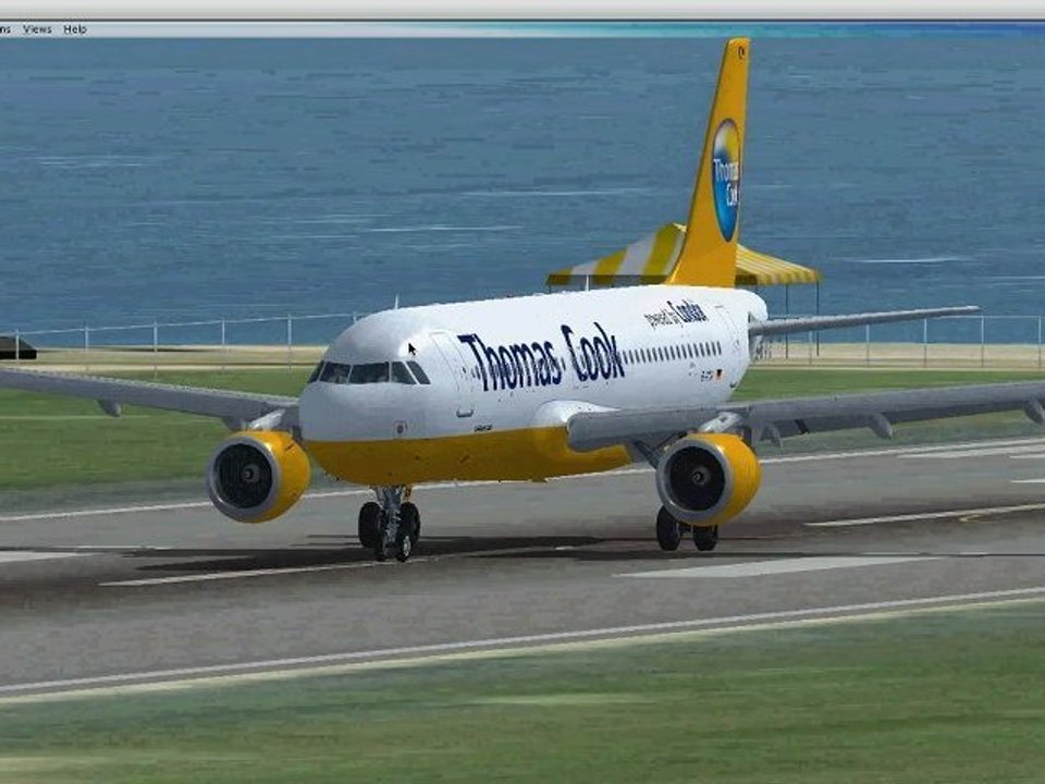 take off Airbus A320-200 Condor 2004 Livery of Thomas Cook