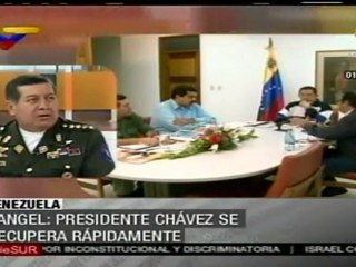 Rangel: recuperación del presidente Chávez es rápida
