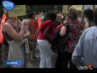 Les CAF du Val-d’Oise en grève (Cergy)