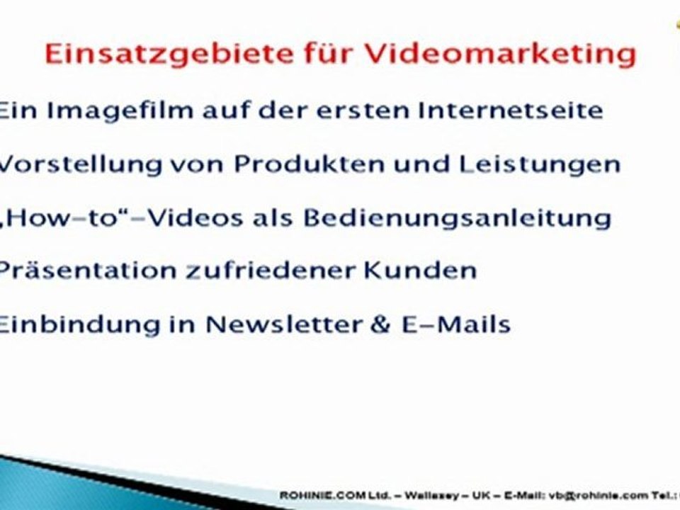 Video-Marketing - eine Präsentation