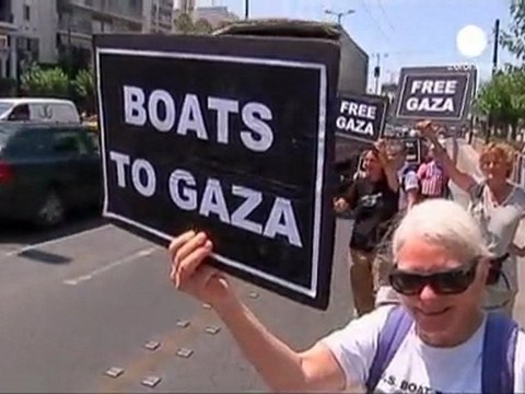 Pro-Palestinian activists attack US stance on Gaza ships