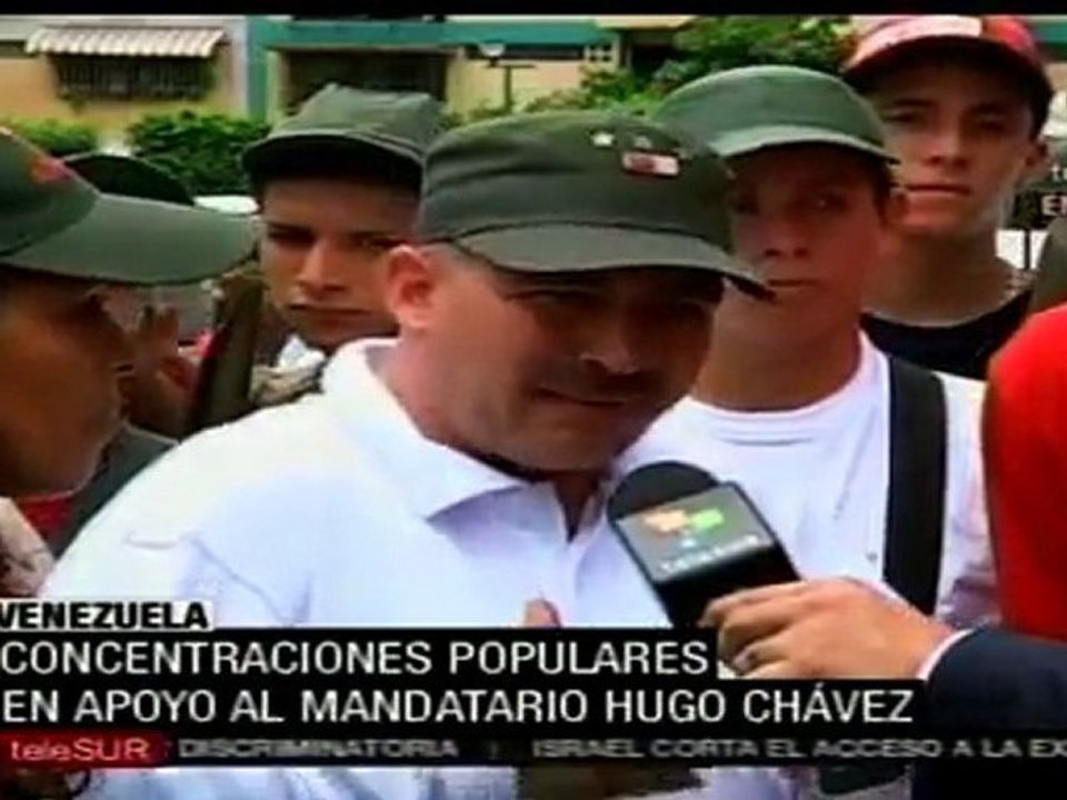 Mensajes de respaldo por salud del presidente Hugo Chávez