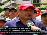 Concentraciones populares en apoyo al presidente Chávez