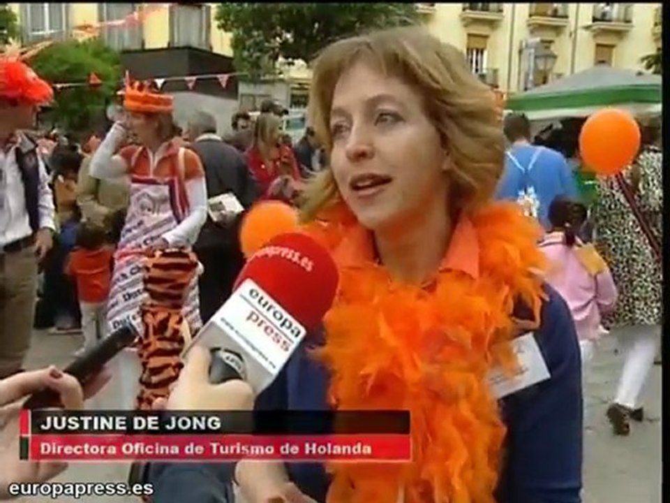 Holandeses celebran el 'Día de la Reina' en Madrid