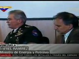 Ramírez envió palabras de apoyo y solidaridad a Chávez