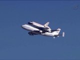 Shuttle Endeavour Departs Dryden for Los Angeles