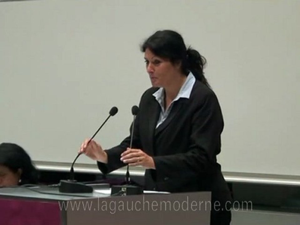 Intervention de Sandra MOURGUES lors des 4èmes Rencontres de La Gauche Moderne le 22 sept 2012 à Mulhouse