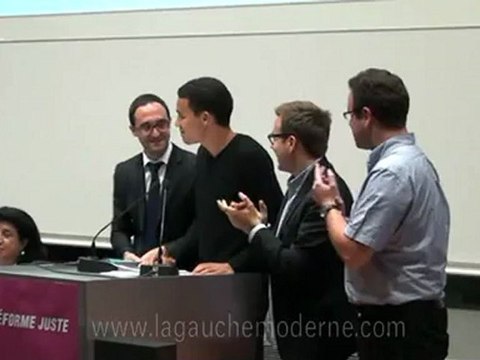 Introduction par les Jeunes UDI, Rami ZOUAOUI, Daniel LECA, Thomas ELEXHAUSER_4èmes Rencontres de La Gauche Moderne le 22 sept 2012 à Mulhouse