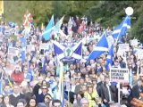 A Edinburgo manifestazione per l'indipendenza della Scozia