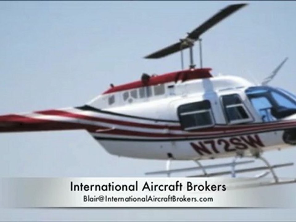 1972 Bell Jet Ranger BII For Sale - International Aircraft Brokers