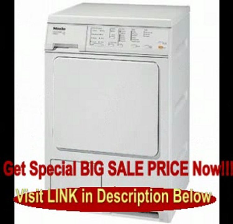 BEST PRICE Miele T8013C 24 Ventless Electric Condenser Dryer - White